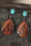 Brown Ethic Water Drop Earrings MOQ 5pcs