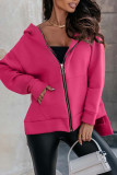 Plain Open Zipper Hoodies