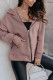 Plain Open Zipper Hoodies