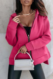 Plain Open Zipper Hoodies