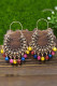 Colorful Beads Metal Boho Earrings
