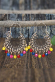 Colorful Beads Metal Boho Earrings