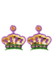 Beads Crown Earrings MOQ 5pcs