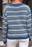 Blue Stripe Pullover Sweater
