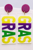 Mardi Gras Design Earrings