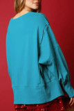 Christmas Sequin Patchwork Pullover Sweatshirt