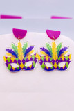 Mardi Gras Design Earrings