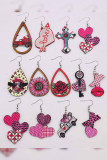 Valentine's Day Wooden Earrings