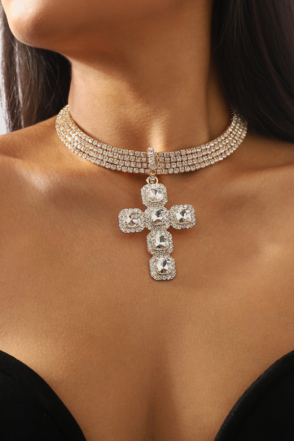 Diamond Stone Chocker MOQ 5pcs