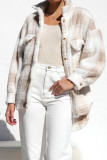 Plaid Fleece Warm Coat