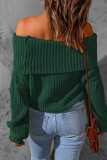 Off Shoulder Knitting Sweater