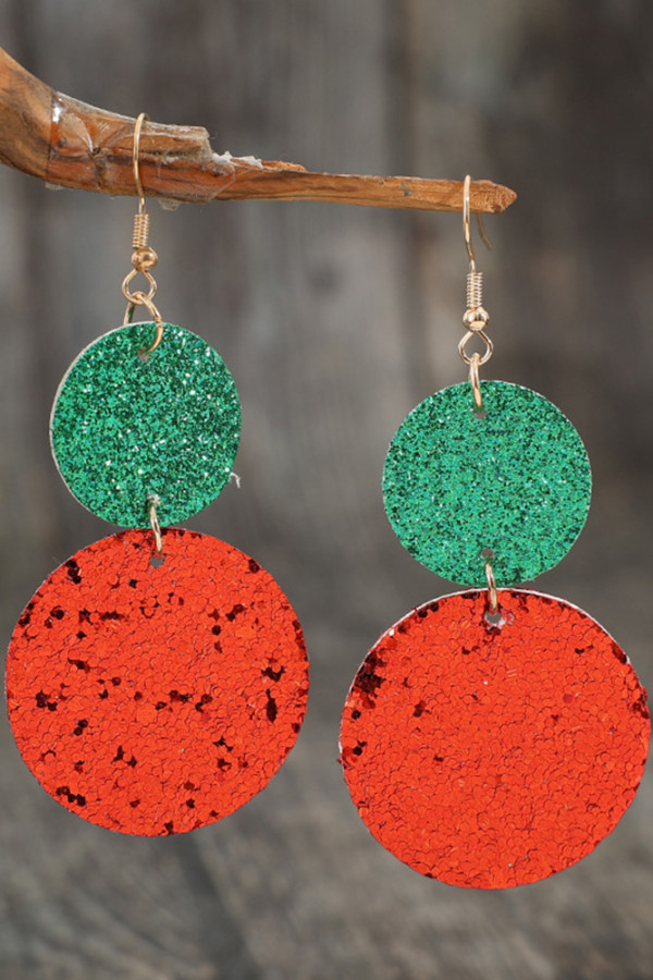 Boho Sequin Geometric Earrings MOQ 5pcs