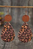 Retro Leopard PU Earrings