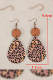 Retro Leopard PU Earrings
