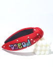 Peace Embroidery Patchwork Head Band MOQ 3pcs