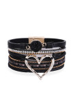 Bohemian Heart Pendant Bracelet MOQ 5pcs