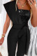 One Shoulder Sequin Glitter Jumpsuit