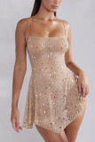 Hot Drilling Spaghetti Party Dress