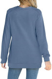 Plain Ruched Shoulder Long Sleeves Top