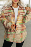 Vintage Aztec Button Up Jacket Coat