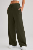 Plain High Waist Wide Leg Pants