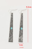 Western Turquoise Alloy Earrings
