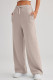 Plain High Waist Wide Leg Pants