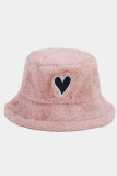 Heart Patchwork Fleece Hat MOQ 3pcs