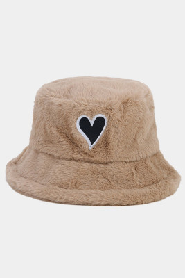 Heart Patchwork Fleece Hat MOQ 3pcs