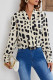 V Neck Printing Blouse