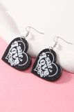 Letter Print Earrings MOQ 5pcs