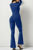 Square Neck Slim Fit One Piece Jumpsuit
