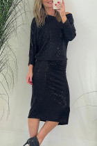 Sequin Glitter Bling Evening Dress