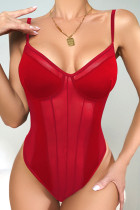 Plain Sheer Mesh Babodoll