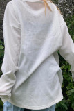 Heart Patchwork Long Sleeves Top