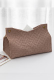 Plain Texture PU Tissue Paper Case MOQ 3pcs