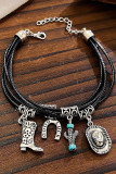 Boho Cowgirl Pendant Bracelet MOQ 5pcs