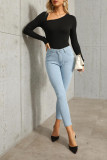 Plain Skinny Denim Pants