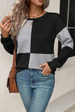 Colorblock Pullover Sweatshirt