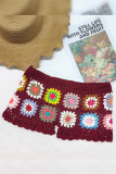 Crochet Flower Knit Shorts