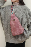 Double Zipper Leather Sling Bag