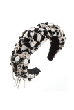 Crystal Stone And Knit Headband MOQ 3pcs