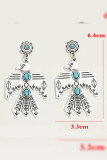 Turquoise Earle Metal Earrings