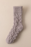 Plain Woolen Knit Socks For Man MOQ 5pcs