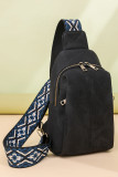 Double Zipper Leather Sling Bag