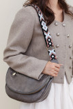 Plain Pu Leather Zipper Shoulder Bag