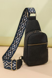 Leather Zipper Chest Bag