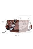 Plain Pu Leather Zipper Shoulder Bag