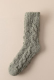 Plain Woolen Knit Socks For Man MOQ 5pcs