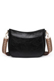 Pu Leather Shoulder Bag with Aztec Straps